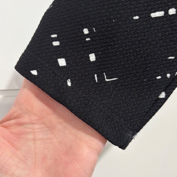 Rabbit Rabbit Rabbit lined black and white geometric lined dress sz 12 - Picture 6 of 16